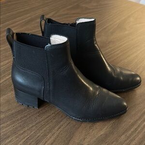 Madewell Black Leather Ankle Boots